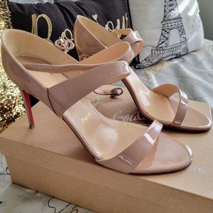 Christian Louboutin Open Liloo Patent Heels 85 Sz 41 US 11 $845
